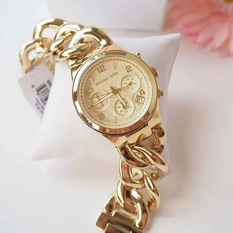 Michael Kors Runway Gold-tone Dial Ladies Watch- MK3131